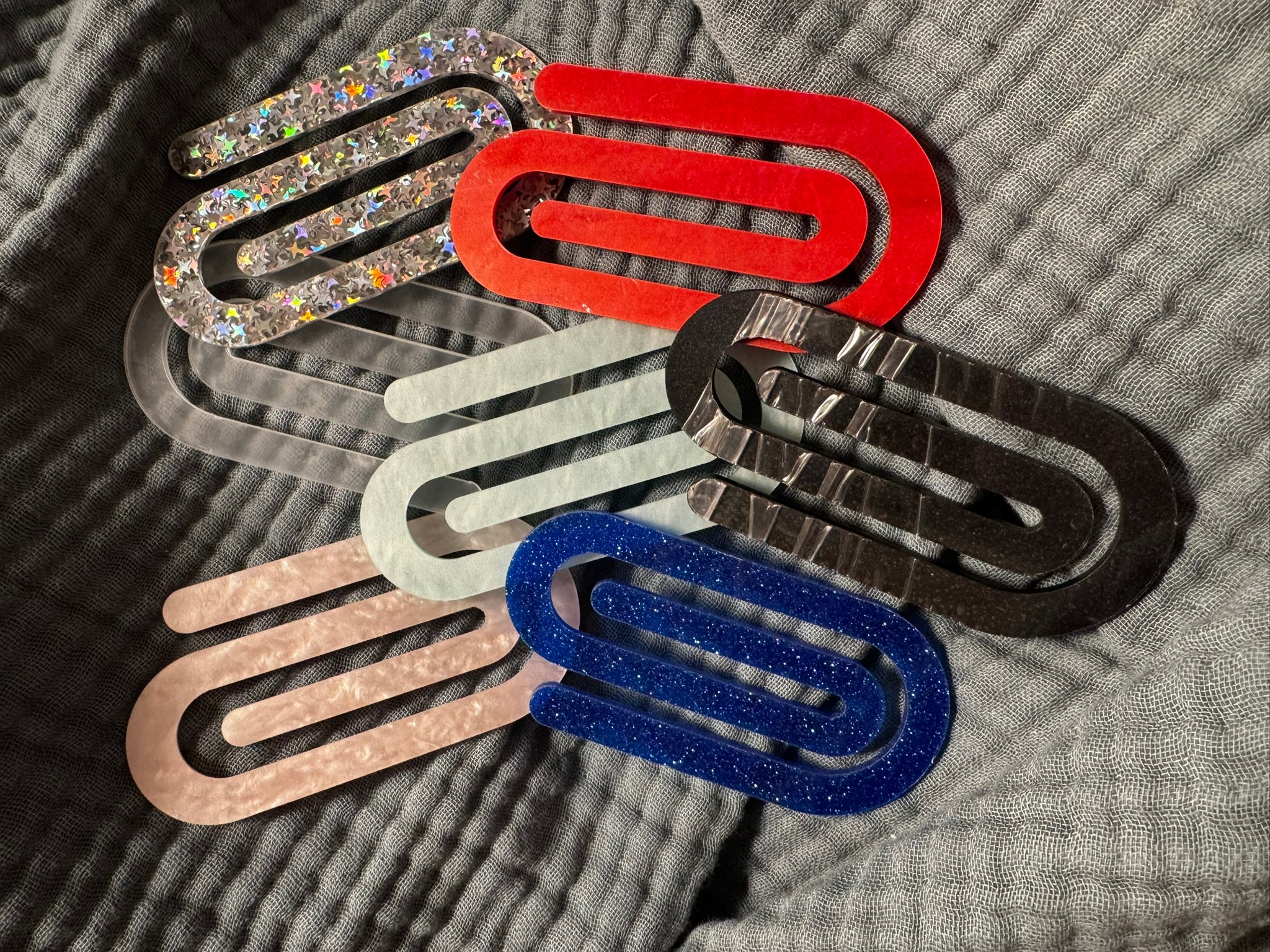Large Acrylic Paperclip Bookmark