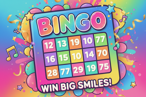 Fun Bingo Collection Graphic - Primary Colors