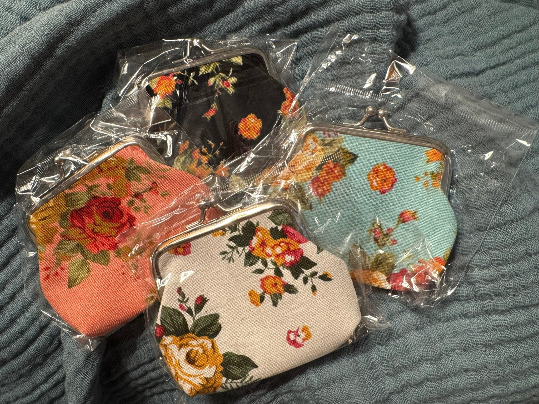 Vintage Rose Coin Purse